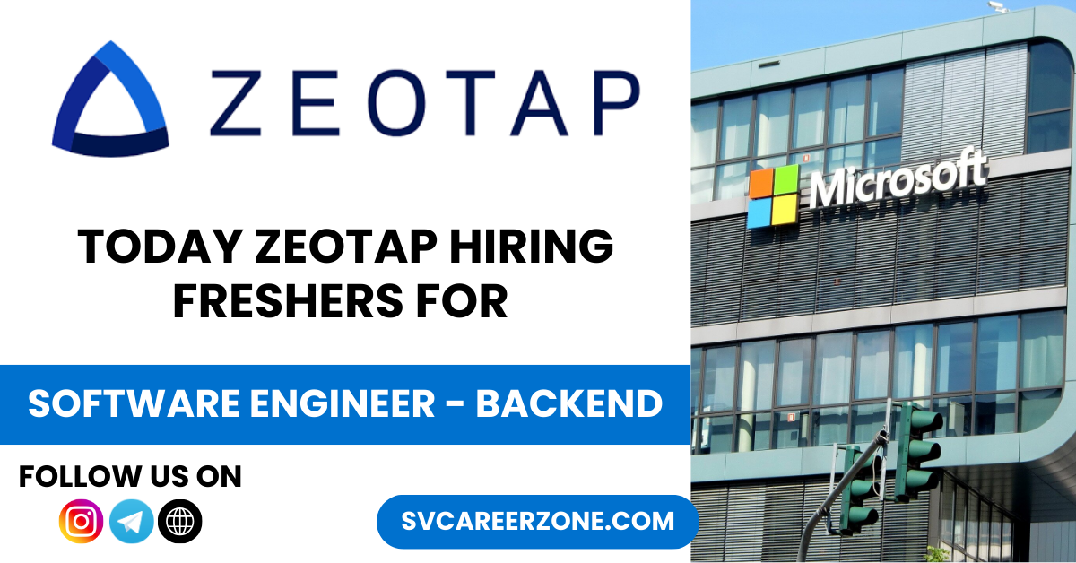 ZEOTAP Software Engineer Backend role at Zeotap